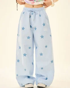 Pants & Trousers*Boogzel Clothing Sweet Attitude Baby Star Pants Blue