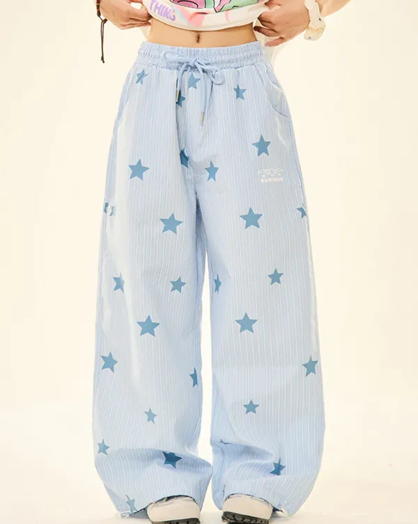 Pants & Trousers*Boogzel Clothing Sweet Attitude Baby Star Pants Blue
