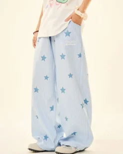 Pants & Trousers*Boogzel Clothing Sweet Attitude Baby Star Pants Blue
