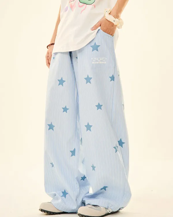 Pants & Trousers*Boogzel Clothing Sweet Attitude Baby Star Pants Blue
