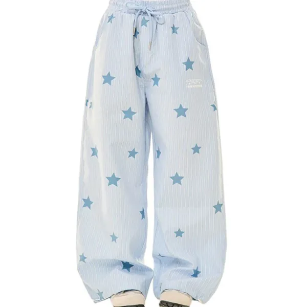 Pants & Trousers*Boogzel Clothing Sweet Attitude Baby Star Pants Blue