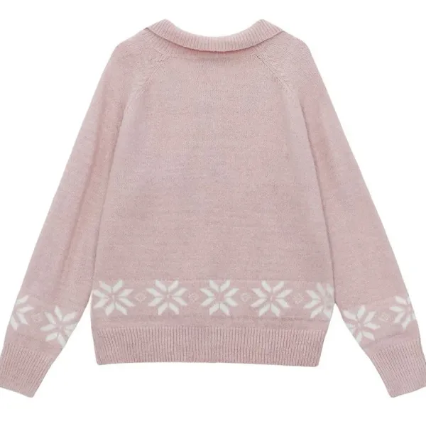Sweaters*Boogzel Clothing Sweet Attitude Bunny Zip Up Cardigan Pink