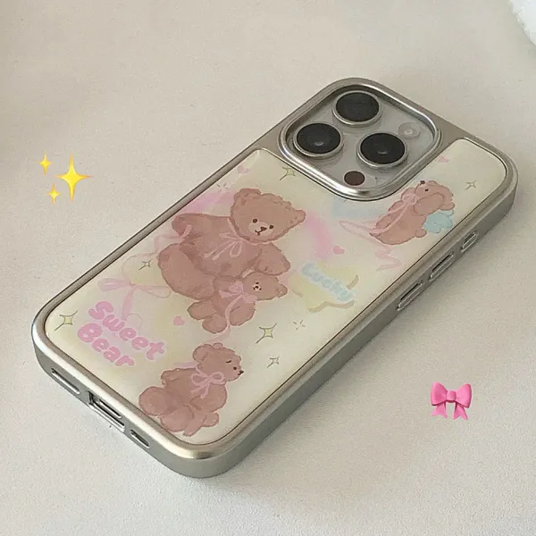 Iphone Cases*Boogzel Clothing Sweet Bear Aesthetic iPhone Case Yellow