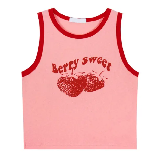 Y2K Tops|Crop Tops*Boogzel Clothing Sweet Berry Tank Top Pink