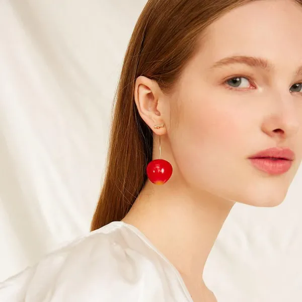 Earrings*Boogzel Clothing Tart Taste Cherry Earrings