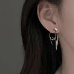 Earrings*Boogzel Clothing Taste Of Danger Earrings Silver
