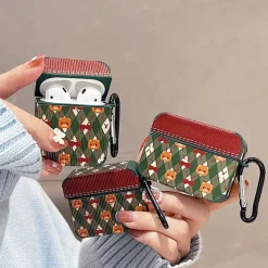 Iphone Cases*Boogzel Clothing Teddy Red Bow Airpods Case Green/red