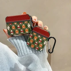 Iphone Cases*Boogzel Clothing Teddy Red Bow Airpods Case Green/red