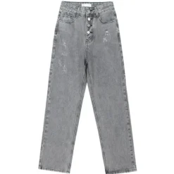 Jeans*Boogzel Clothing Teen Craft Baggy Jeans Grey