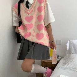 Knit Vests*Boogzel Clothing Teen Craft Heart Vest