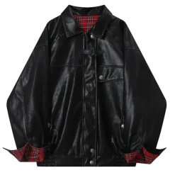 Coats & Jackets*Boogzel Clothing Teen Spirit Grunge Leather Jacket