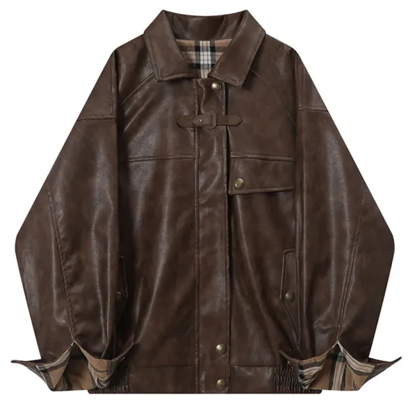 Coats & Jackets*Boogzel Clothing Teen Spirit Grunge Leather Jacket