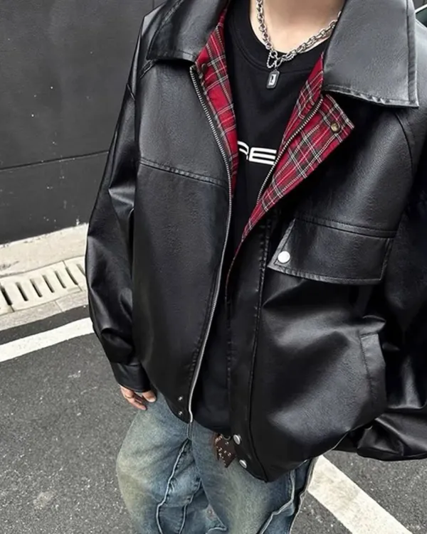 Coats & Jackets*Boogzel Clothing Teen Spirit Grunge Leather Jacket