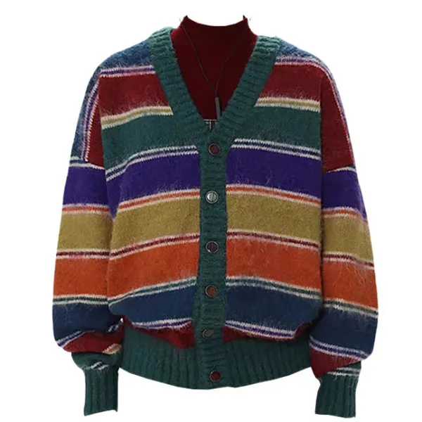 Striped Sweaters|Knit Cardigans*Boogzel Clothing Teenage Dream Striped Cardigan Multi