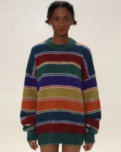 Striped Sweaters|Sweaters*Boogzel Clothing Teenage Dream Striped Sweater Multi