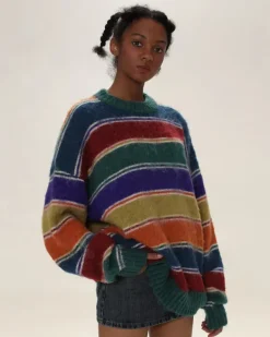 Striped Sweaters|Sweaters*Boogzel Clothing Teenage Dream Striped Sweater Multi
