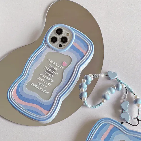 Iphone Cases*Boogzel Clothing The Beauty Of The World iPhone Case Blue