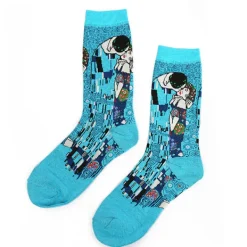 Socks*Boogzel Clothing The Kiss Klimt Socks in Blue