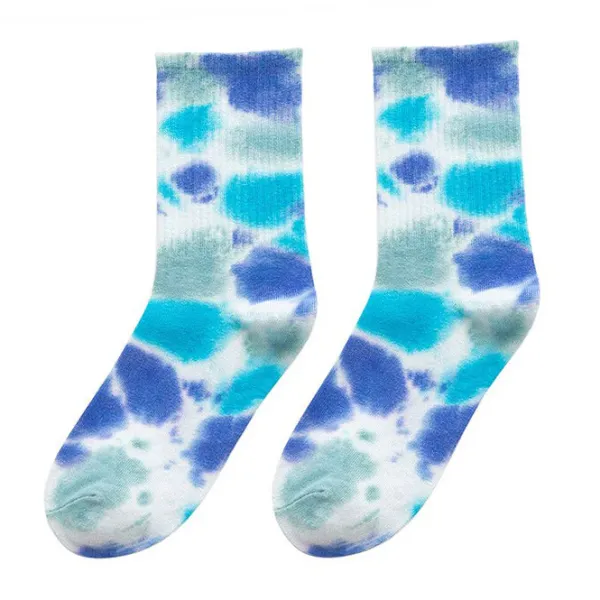 Socks*Boogzel Clothing Tie Dye Crew Socks