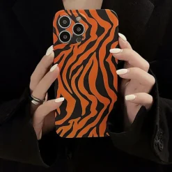 Iphone Cases*Boogzel Clothing Tiger Pattern iPhone Case Orange/black