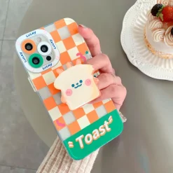 Iphone Cases*Boogzel Clothing Toast Checkered iPhone Case Orange/green