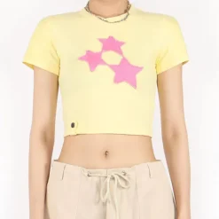 Y2K Tops|Crop Tops*Boogzel Clothing Too Pretty Star Crop Top