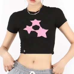 Y2K Tops|Crop Tops*Boogzel Clothing Too Pretty Star Crop Top