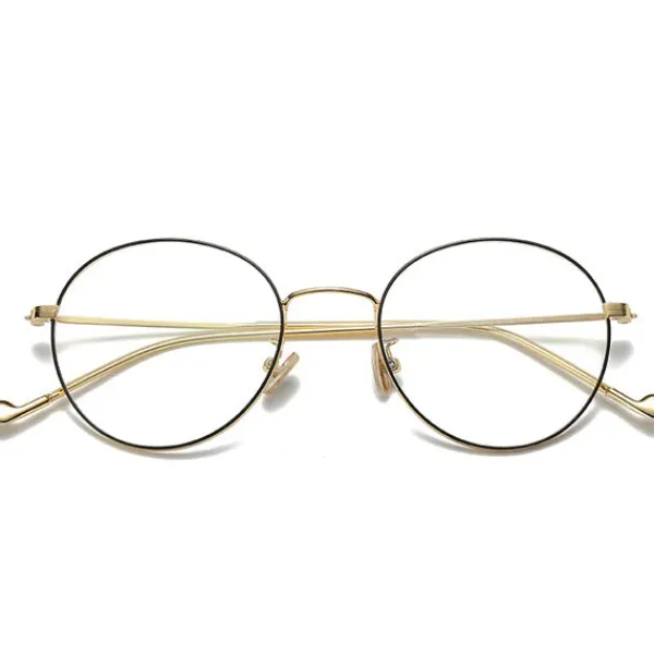 Sunglasses*Boogzel Clothing Totally Agreed Round Glasses Gold/black