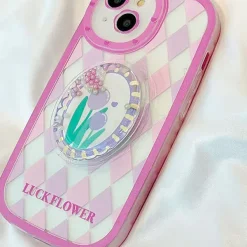 Iphone Cases*Boogzel Clothing Tulip Argyle Check iPhone Case