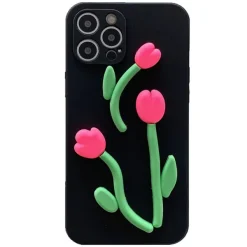 Iphone Cases*Boogzel Clothing Tulip Black iPhone Case
