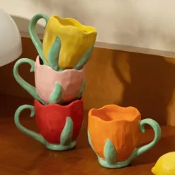 Aesthetic Kitchen|Aesthetic Room Decor*Boogzel Clothing Tulip Ceramic Mug