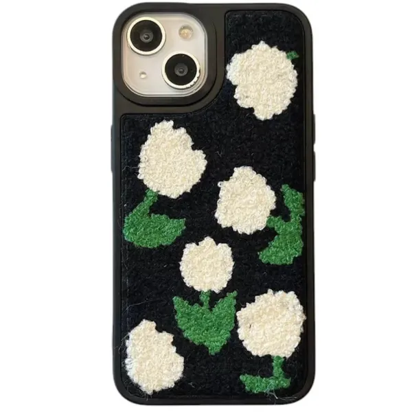 Iphone Cases*Boogzel Clothing Tulip Embroidery iPhone Case Black