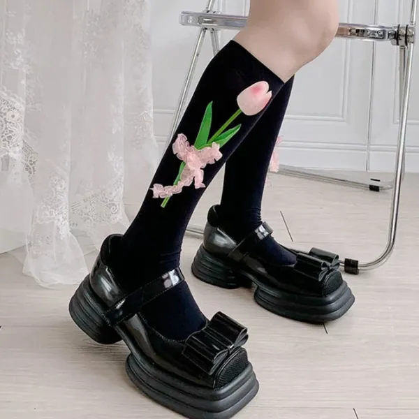Socks*Boogzel Clothing Tulip Flower Tube Socks