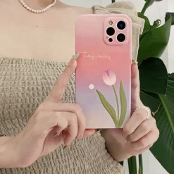 Iphone Cases*Boogzel Clothing Tulip Gradient iPhone Case Pink