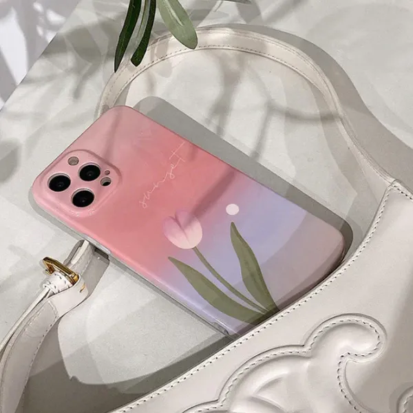 Iphone Cases*Boogzel Clothing Tulip Gradient iPhone Case Pink