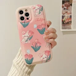 Iphone Cases*Boogzel Clothing Tulips Bunny iPhone Case Pink