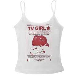 Y2K Tops|Crop Tops*Boogzel Clothing TV Girl Y2K Aesthetic Tank Top
