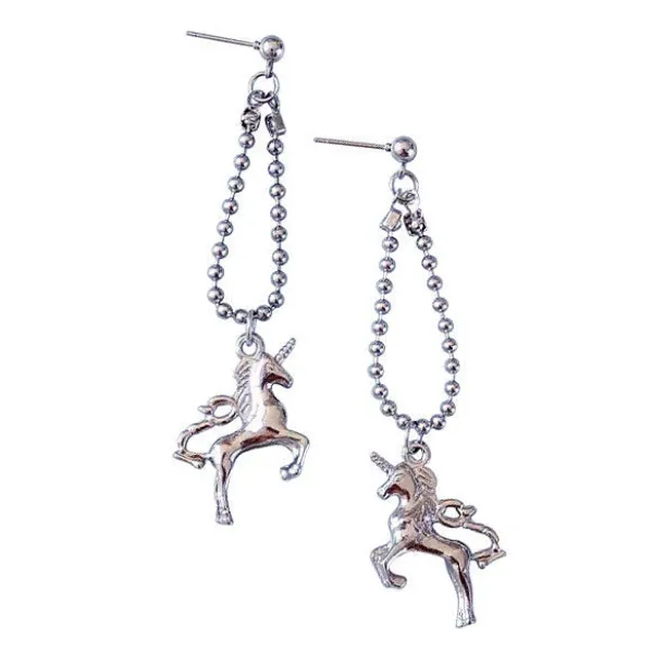 Earrings*Boogzel Clothing Unicorn Earrings Silver
