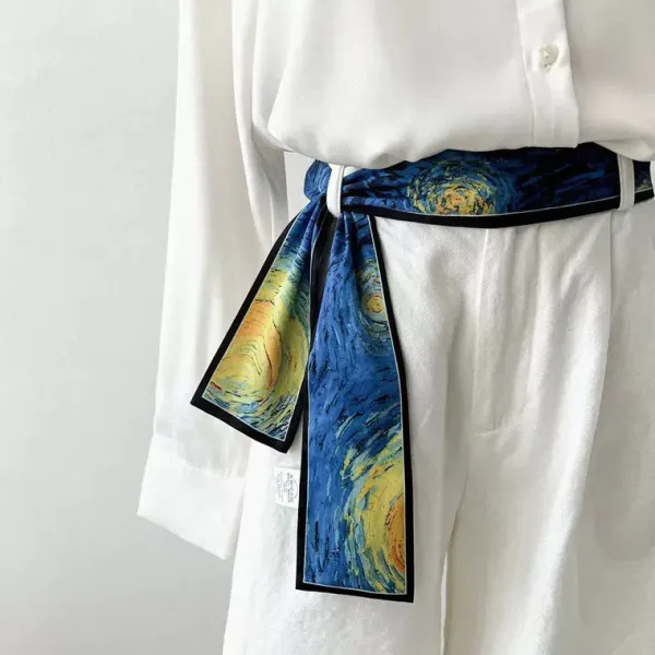 Other*Boogzel Clothing Van Gogh Oil Painting Scarf