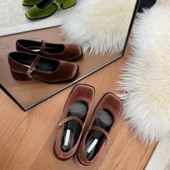 Classics|Sandals / Mary Janes*Boogzel Clothing Velvet Mary Janes