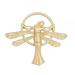 Other*Boogzel Clothing Vintage Aesthetic Fairy Brooch Gold