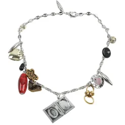 Necklaces & Chokers*Boogzel Clothing Vintage Inspired Charm Necklace Silver
