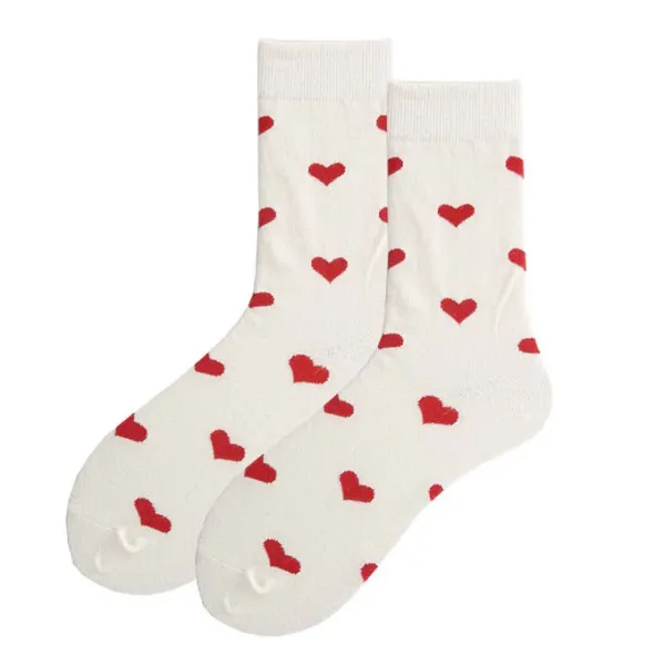 Socks*Boogzel Clothing Vintage Red Hearts Socks