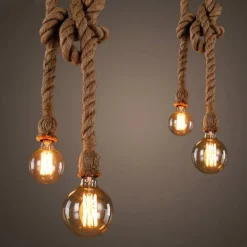 Lights & Lamps|Aesthetic Room Decor*Boogzel Clothing Vintage Rope Pendant Light