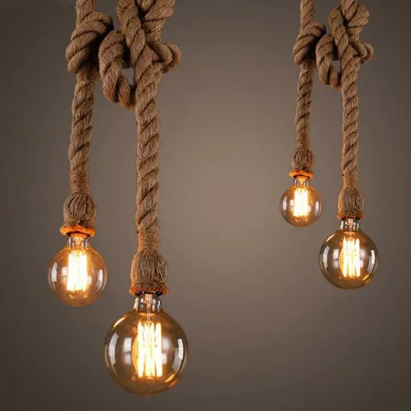 Lights & Lamps|Aesthetic Room Decor*Boogzel Clothing Vintage Rope Pendant Light