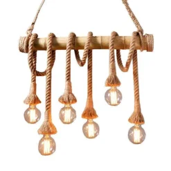 Lights & Lamps|Aesthetic Room Decor*Boogzel Clothing Vintage Rope Pendant Light