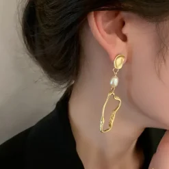 Earrings*Boogzel Clothing Vintage Style Aesthetic Earrings Gold