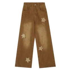 Jeans*Boogzel Clothing Vintage Style Star Patch Jeans