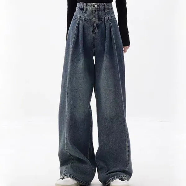 Jeans*Boogzel Clothing Vintage Wide Leg Jeans Blue