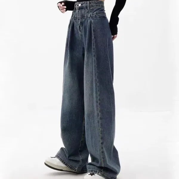 Jeans*Boogzel Clothing Vintage Wide Leg Jeans Blue